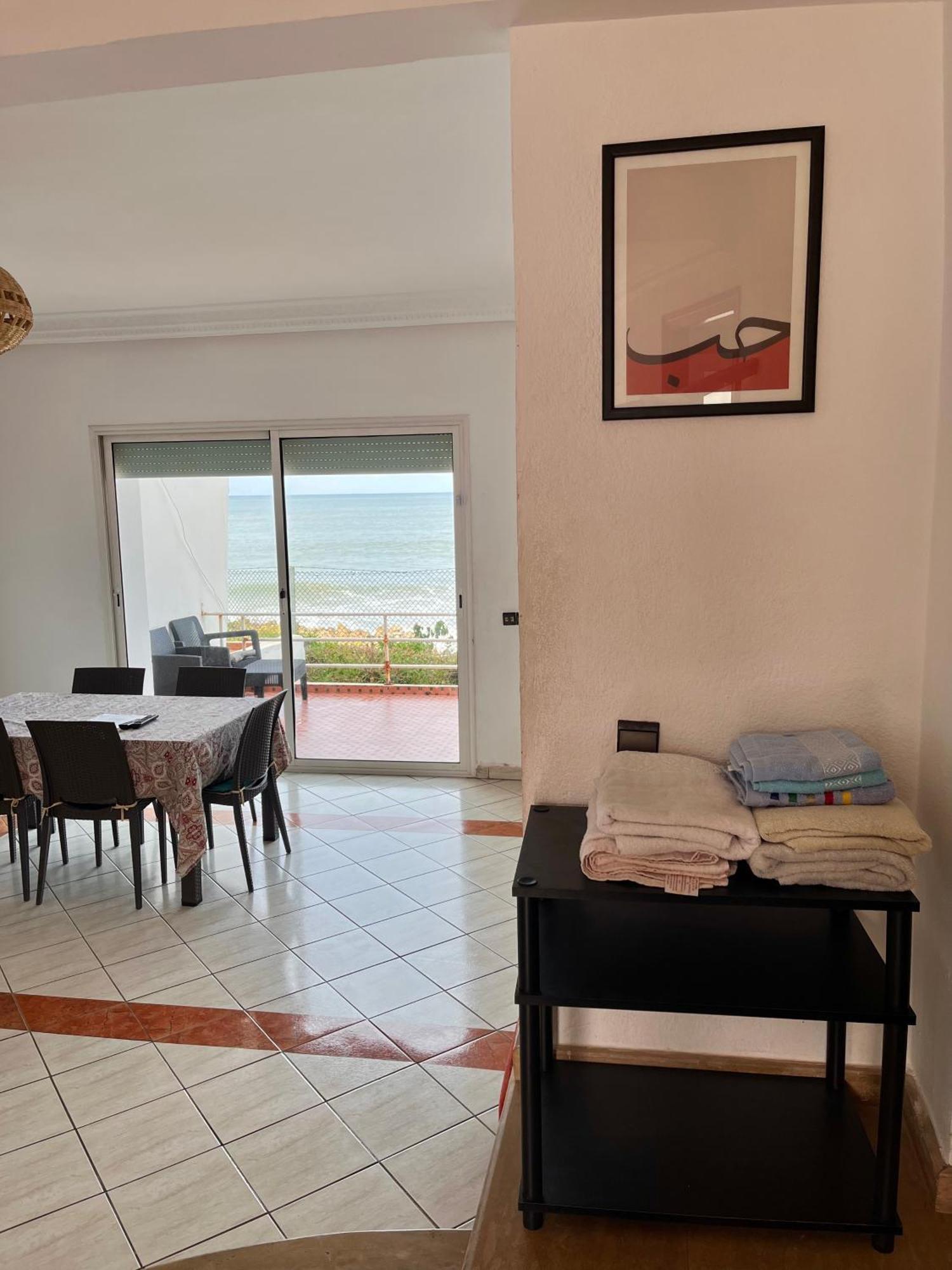 Splendid Beachfront Villa In Sidi Bouzid Beach With Pool Douar Ourlali Exterior photo