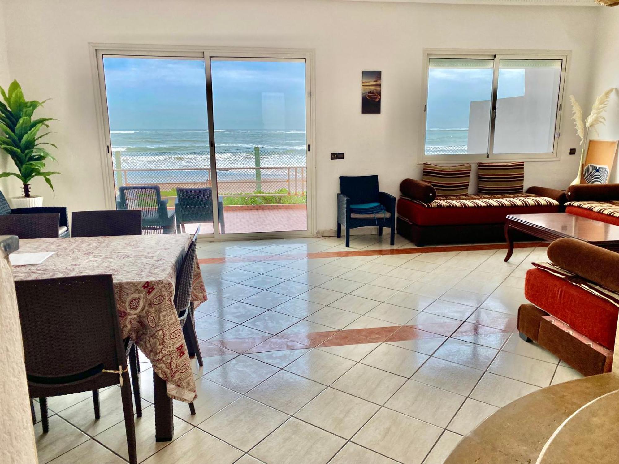 Splendid Beachfront Villa In Sidi Bouzid Beach With Pool Douar Ourlali Exterior photo